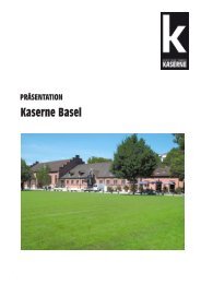 3. RÄumlIchKEITEN - Kaserne Basel