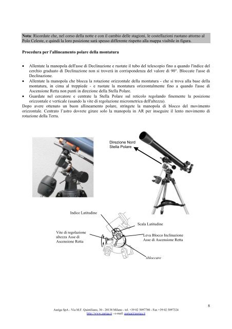 Manuale di Istruzioni - Auriga