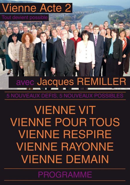 Vienne Acte 2 VIENNE VIT VIENNE POUR TOUS VIENNE RESPIRE ...