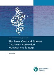 The Tame, Goyt and Etherow Catchment Abstraction Management ...
