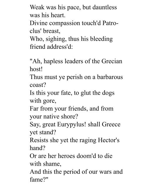 The Iliad of Homer - Get a Free Blog