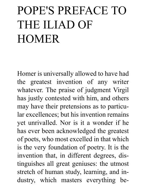 The Iliad of Homer - Get a Free Blog
