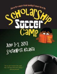 Scholar Ship Soccer Camp June 2013