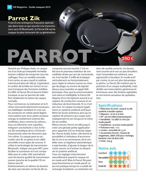 ON Magazine - Guide casques audiophiles 2013