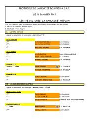 PROTOCOLE DE LA REMISE DES PRIX A.S.A.F. LE 21 JANVIER ...