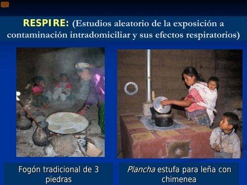 Estudios de Estufas Mejoradas en Guatemala: RESPIRE y CRECER