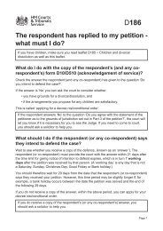 D186 - The respondent has replied to my petition ... - Family Law