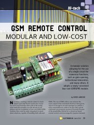 GSM REMOTE CONTROL - ElettronicaIn