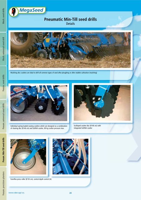 Pneumatic Min-Till seed drills