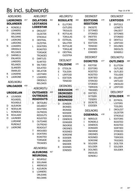 8s with Subwords 3000 - Irish Scrabble