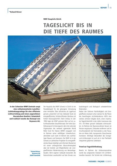 tageslicht bis In die tiefe des raumes - HZDS Architekten