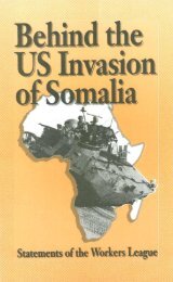 Workers League - Behind the US invasion of Somalia - Mehring Books