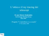 L'ottica e il ray tracing dei telescopi - Inaf