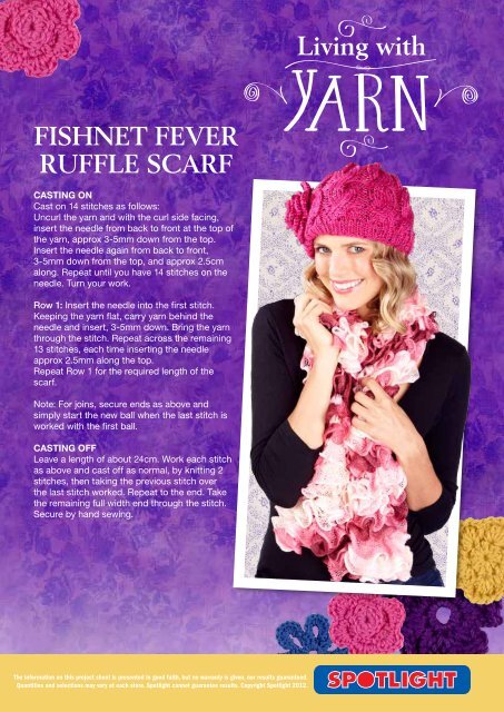 Fishnet fever ruffle scarf - spotlight promotions