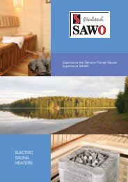 ELECTRIC SAUNA HEATERS - SAWO Finnish Sauna Manufacturer