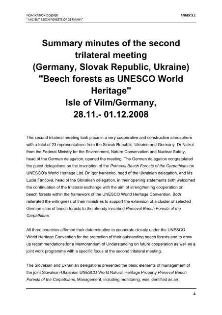 EXECUTIVE SUMMARY - UNESCO World Heritage