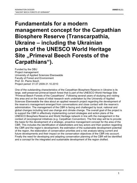 EXECUTIVE SUMMARY - UNESCO World Heritage