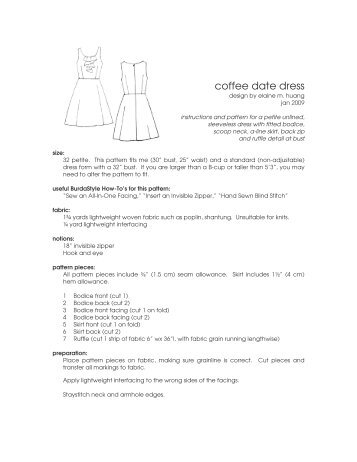 coffee date dress - WordPress.com - The Selfish Seamstress