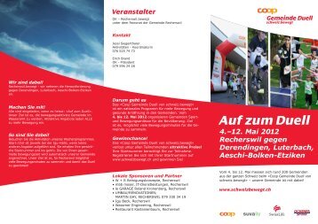 4.–12. Mai 2012 Recherswil gegen Derendingen ... - Schweiz bewegt