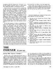 203 - The Indexer: The International Journal of Indexing