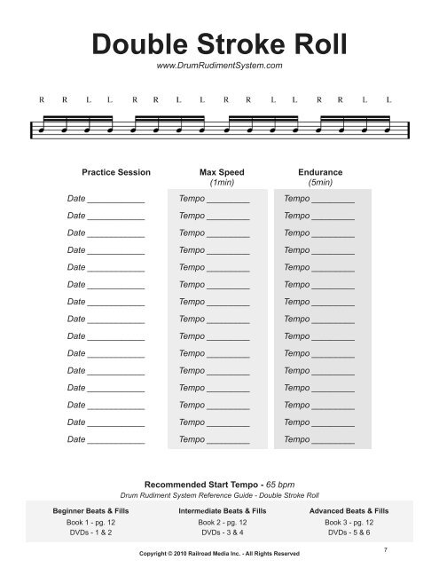 Rudiment Chart