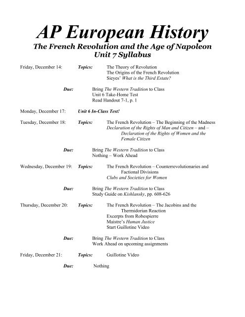 AP Euro Webpage Unit 7 Syllabus ap-euro-webpage-unit-7-syllabus