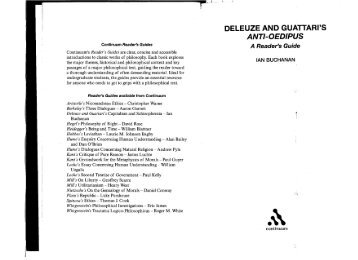 deleuze and guattari's anti-oedipus - Una Chung