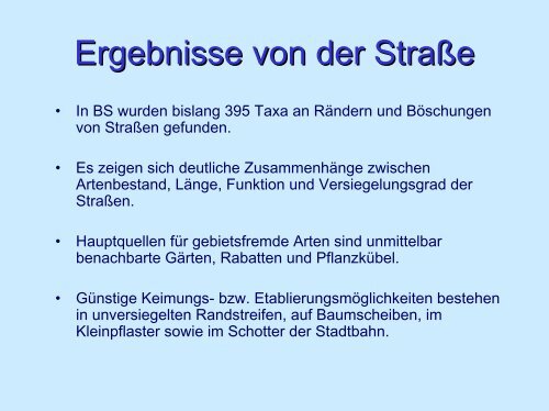 Virtuelle Exkursion zur Stadtflora von Braunschweig