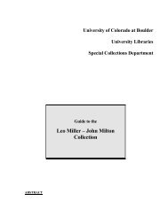 Leo Miller – John Milton Collection - UCB Libraries - University of ...