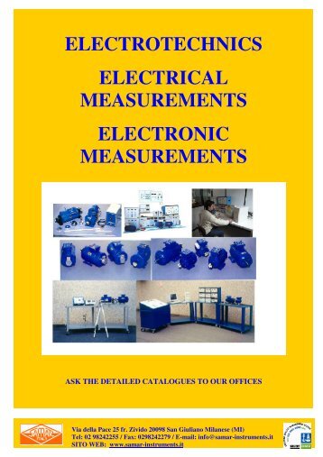 electrotechnics electrical measurements electronic measurements