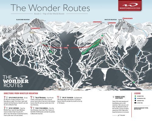 Whistler Blackcomb Trail Map Pdf Pdf The Wonder Routes - Whistler Blackcomb