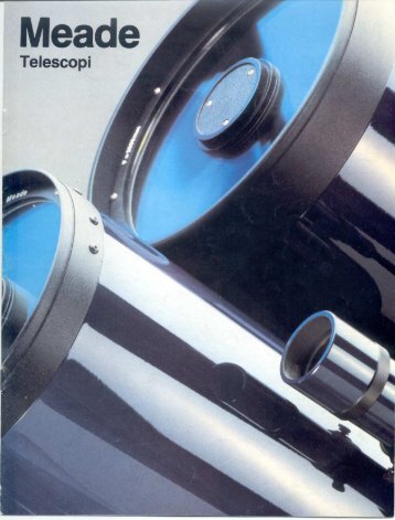 Catalogo Telescopi MEADE (1986 MIOTTI) - specola