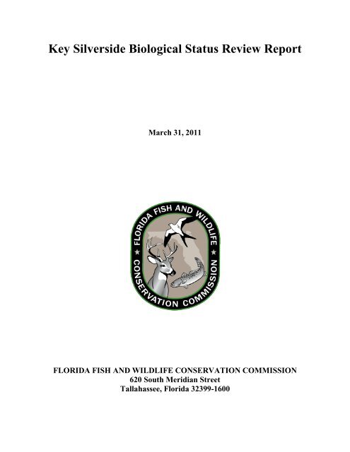 Key Silverside Biological Status Review Report - Florida Fish and ...