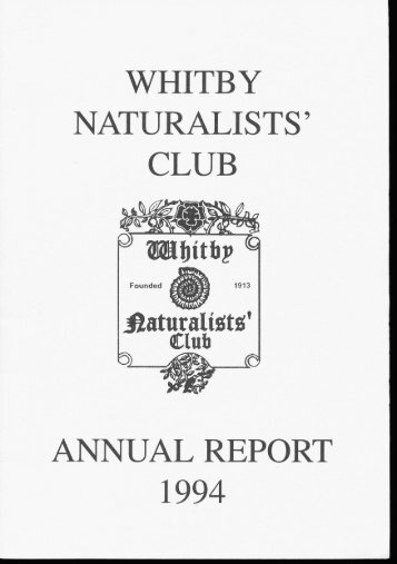 1994 - Whitby Naturalists