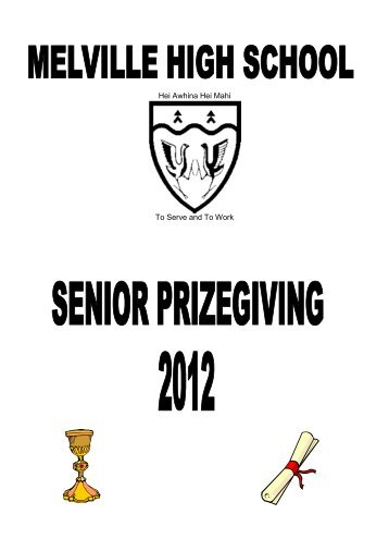 Senior Academic Prizegiving 2013 - Melville High School