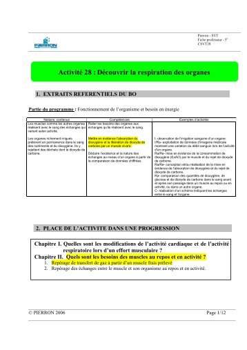 CSVT28-Découvrir la respiration des organes - Pierron