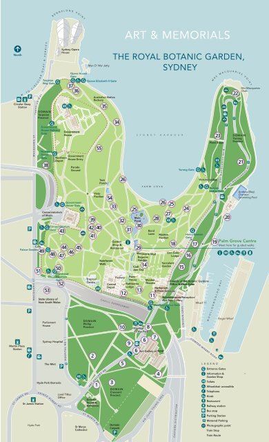 Kew Gardens Map Pdf Art &Amp; Memorials Map - Royal Botanic Gardens &Amp; Domain Trust