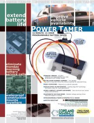 Power Tamer tech sheet - Copeland Engineering