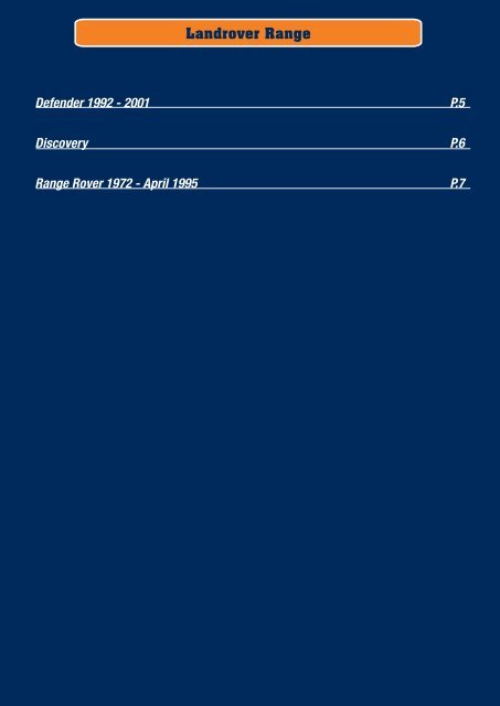 Page 1 - Suspension Catalogue cover - Terrain Tamer