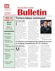 Tortora takes command - Engineering and Support Center - U.S. Army