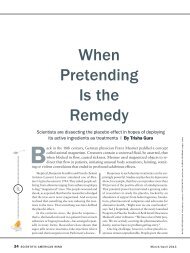 When Pretending Is the Remedy - Program in Placebo Studies & the ...