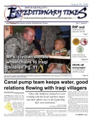 Canal pump team keeps water, good relations flowing with Iraqi ...