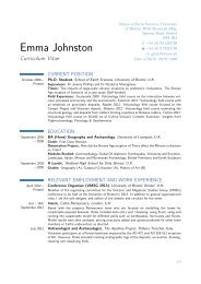 Emma Johnston - University of Bristol