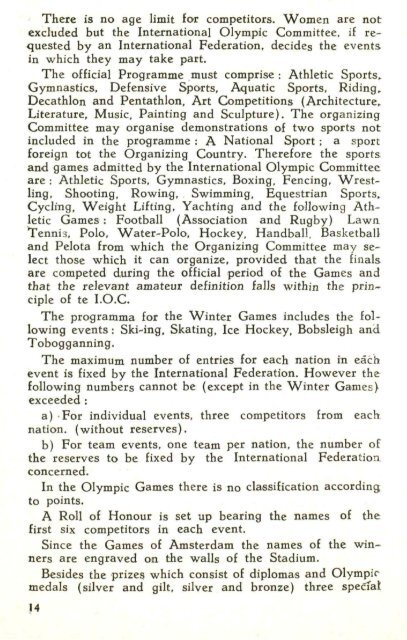 Olympic Charter 1933 - International Olympic Committee