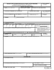 DD Form 1610, Request and Authorization for TDY Travel of DOD ...