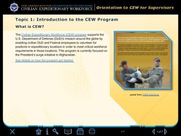 Topic 1 - Defense Civilian Personnel Management Service