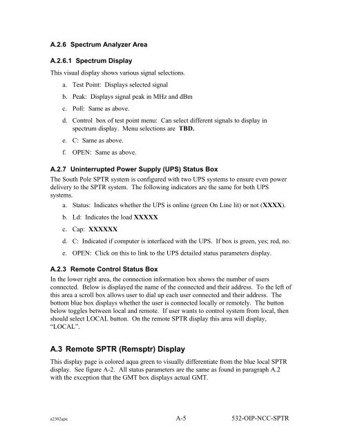 Operational Interface Procedures for the South Pole TDRSS Relay ...