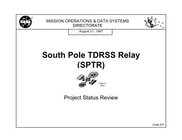 SPTR Project Status Review - swsi.gsfc.nasa.gov - Nasa