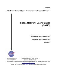 Space Network Users' Guide - ESC Home - NASA