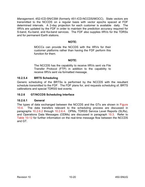 SN User's Guide - ESC Home - NASA